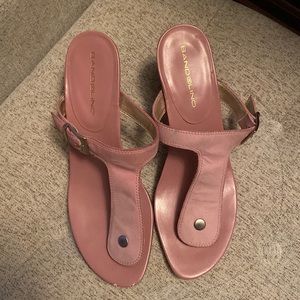 Pink slightly worn pink sandals